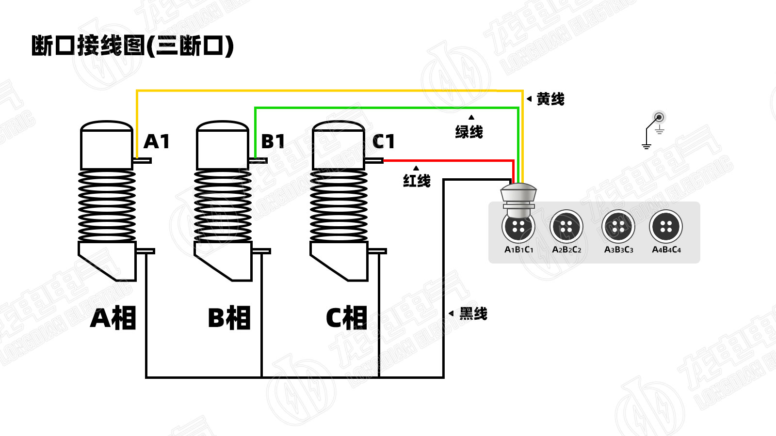 端口接线图(三端口) 端口接线图(三端口)
